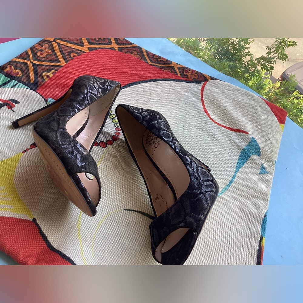 Vince Camuto peep toe pumps